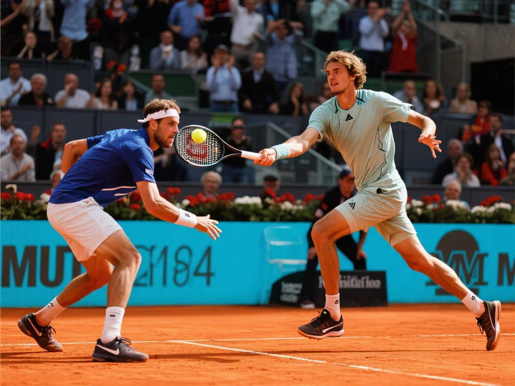 兹维列夫惊险逆袭弗基纳,2-1挺进马德里ATP1000十六强 兹维列夫惊险逆袭弗基纳,2-1挺进马德里ATP1000十六强